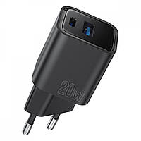 СЗУ Proove Silicone Power Plus 20W (Type-C + USB) black