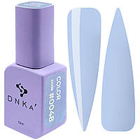 Гель-лак DNKa Gel Polish Color #0048, серо-голубой, эмаль, 12 мл