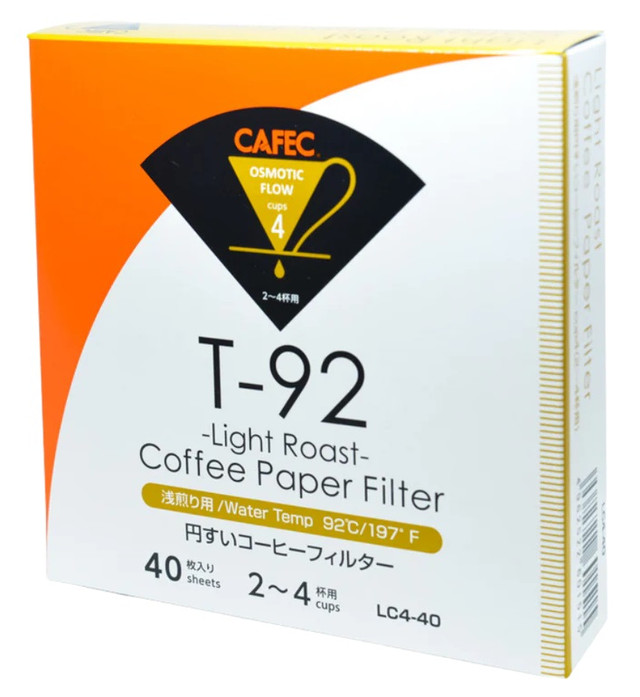 Фильтри бумажные CAFEC Light Roast Cup4 40 шт для кофе