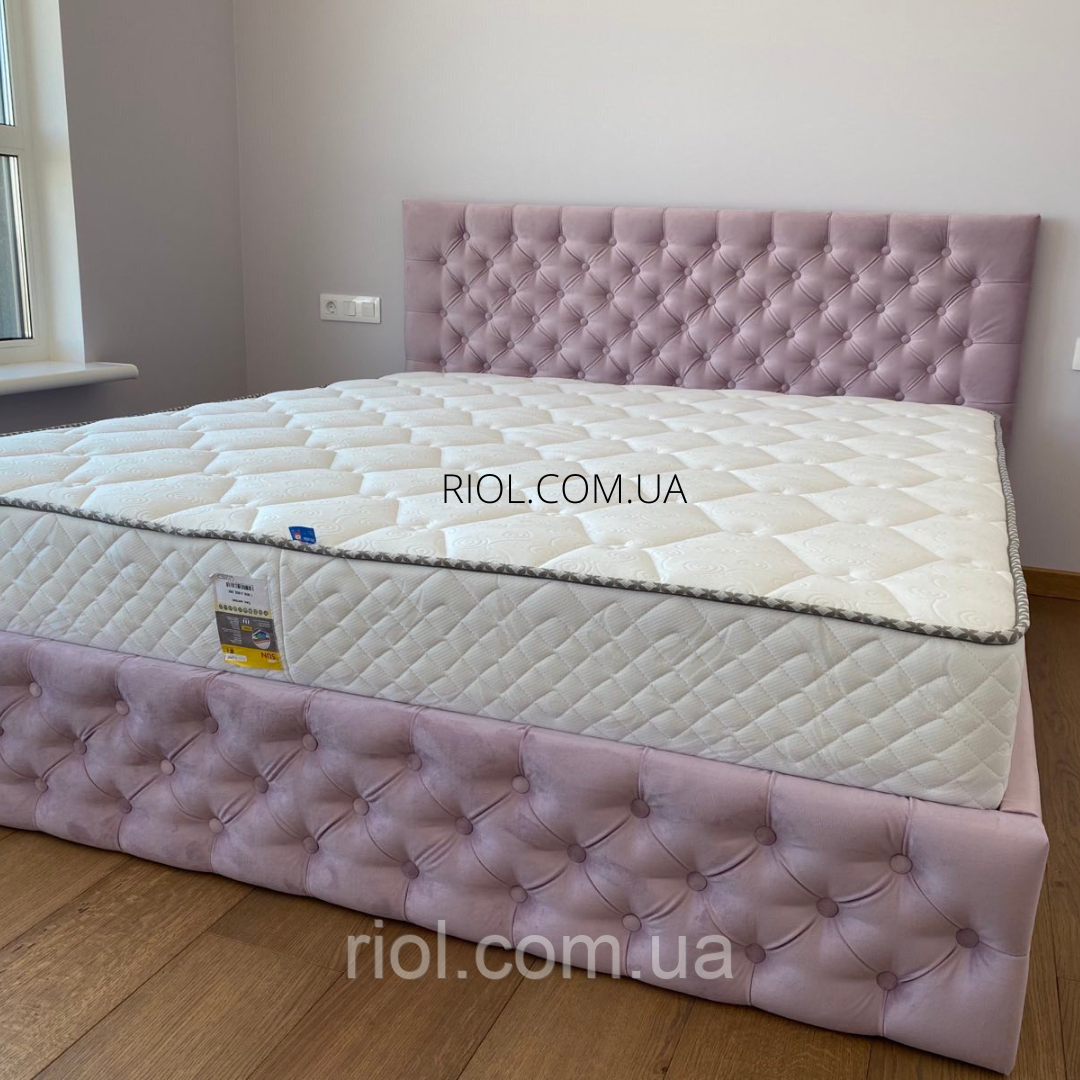 Ліжко двоспальне в м'якій оббивці Каліфорнія, фото 1