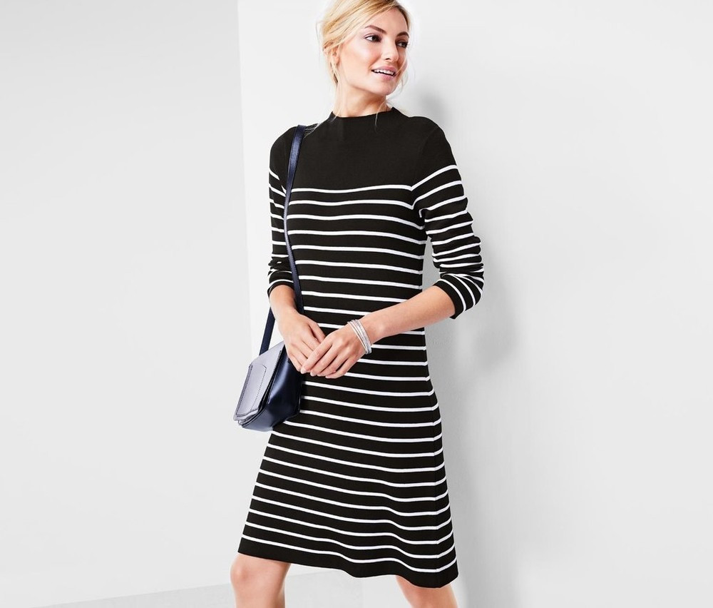 Стильна зручна тепла жіноча в'язана сукня, плаття від tcm tchibo (Чібо), Німеччина, S-M, фото 1