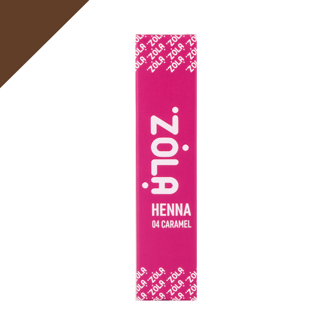 Хна професійна для брів Zola №04 Caramel карамельний, 10 гр