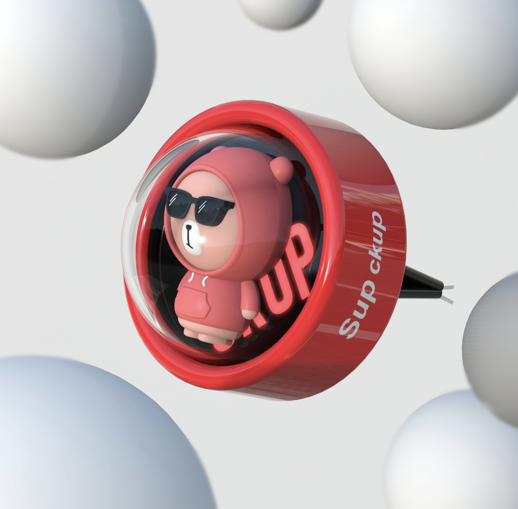 Автомобільний ароматизатор Space Bear Red, фото 1