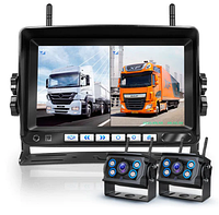 Беспроводной монитор 7" дюймов 720P + камеры для грузовиков 2