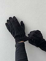 Мужские флисовые зимние перчатки черные тактические Военные перчатки для ВСУ (G)