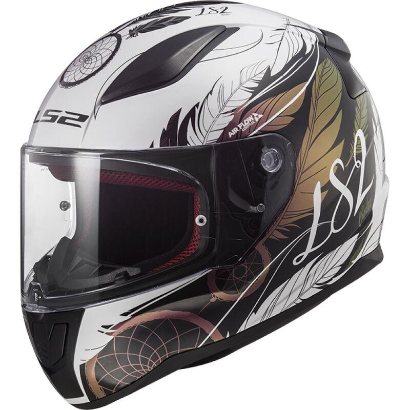 МОТОШОЛОМ ЗАКРИТИЙ LS2 FF353 RAPID II BOHO КОЛІР GLOSS WHITE BLACK PINK