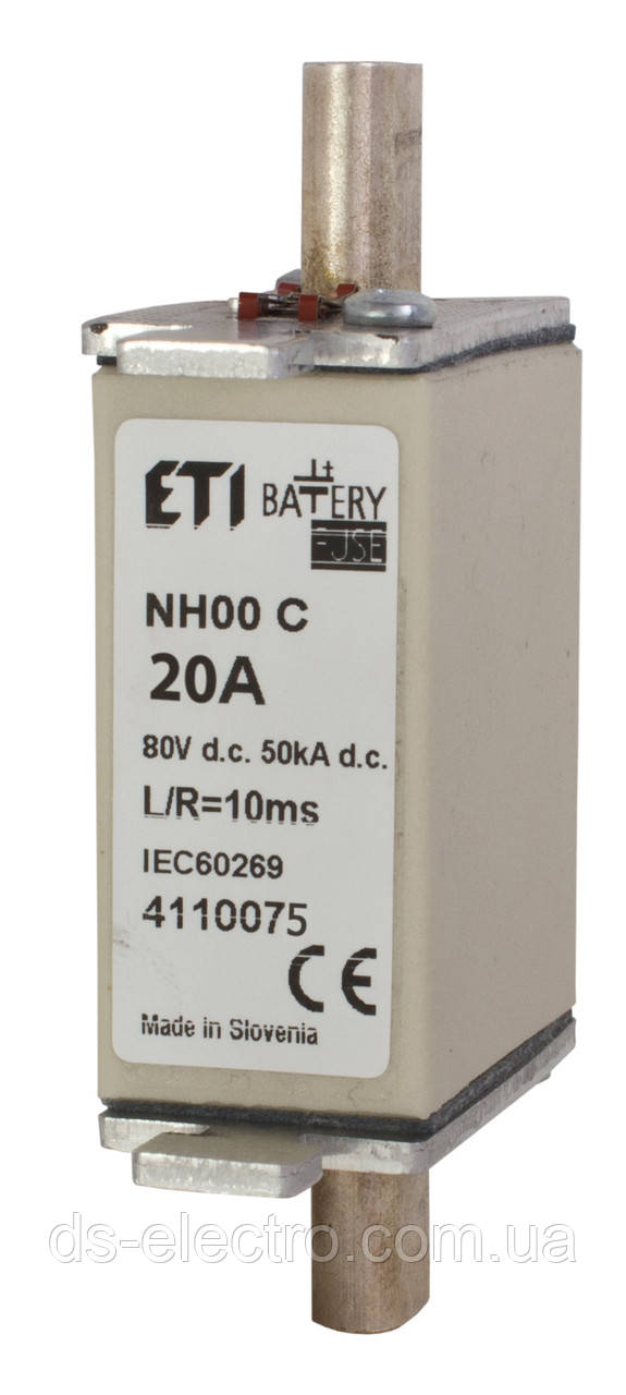 Запобіжник NH-000 Battery 20A 80V DC