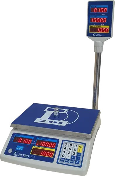 Ваги торгові з під'єднанням до касового апарату — ВТД-РС, фото 1