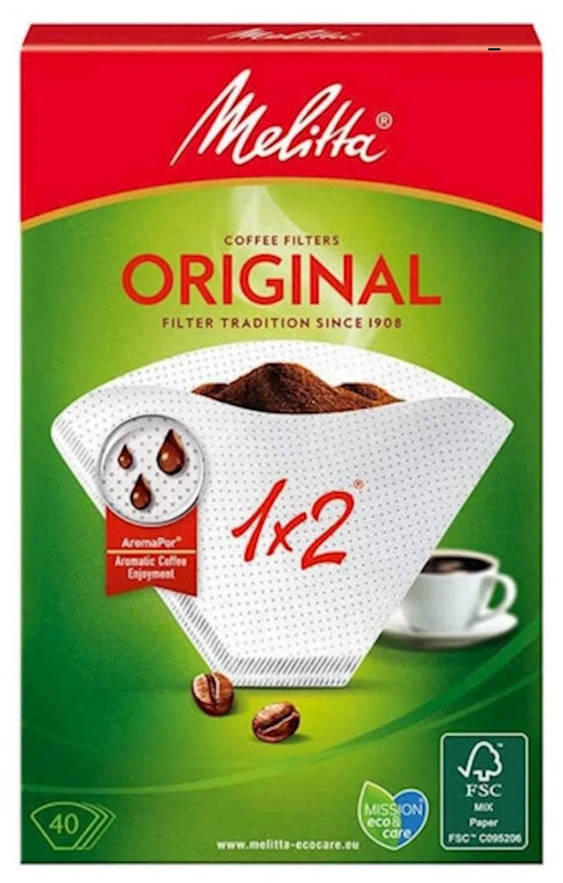 Уцінка Фільтри Melitta Original 1x2 білі (М'ята упаковка)