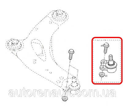 Шаровая опора, Renault,Trafic 2006> AsMetal (Турция) - 10RN5310 - фото 5 - id-p284800225