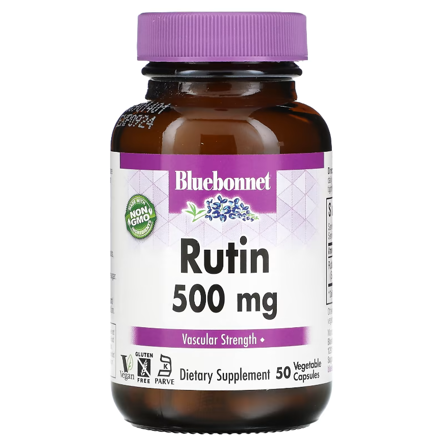 Bluebonnet Nutrition, рутин, 500 мг, 50 вегетаріанських капсул