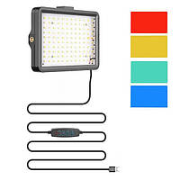 Светодиодная лампа LED Square Fill Light 19 х 12.5 см видео свет с цветными фильтрами для фото видео