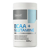Амінокислота BCAA OstroVit BCAA + Glutamine, 500 грам Без смаку EXP