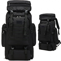 Рюкзак тактический на 80л (72х34х17см) М13, Черный / Рюкзак с системой Molle / Туристический рюкзак