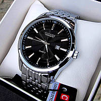 Curren / Куррен: элегантные серебряные наручные часы для стильного образа.