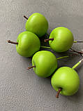 Яблуко на ніжці штучне зелене 1 шт., фото 2