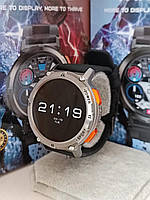 KOSPET TANK T2-Тактические смарт часы с влагозащитой IP69, противоудар. Серебряные