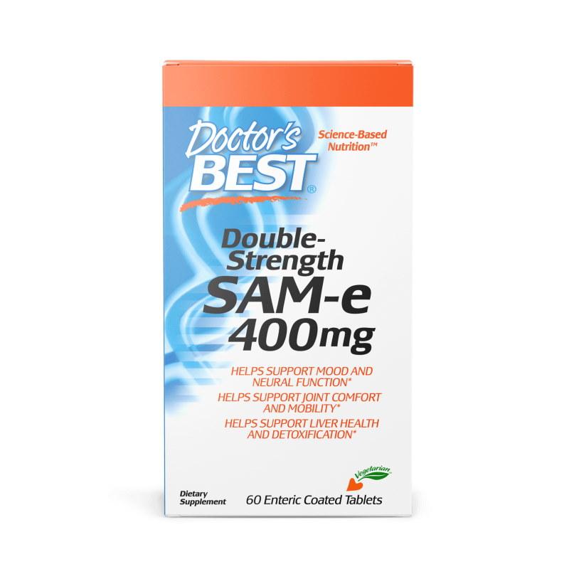Амінокислота Doctor's Best SAM-e (S-Adenosyl-L-Methionine) 400 mg, 60 таблеток EXP