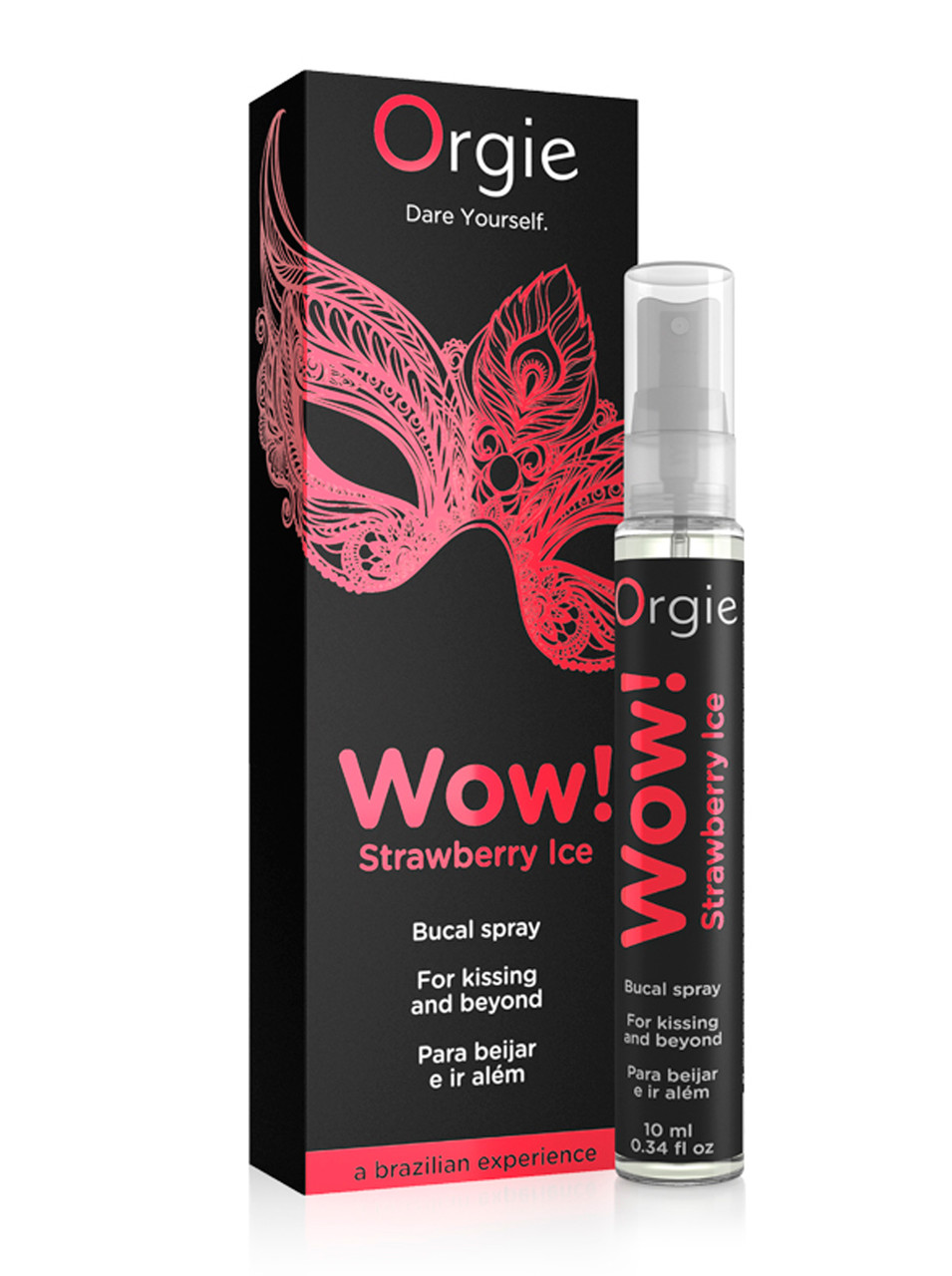 Спрей для орального сексу Orgie WOW! Strawberry Ice| Knopka