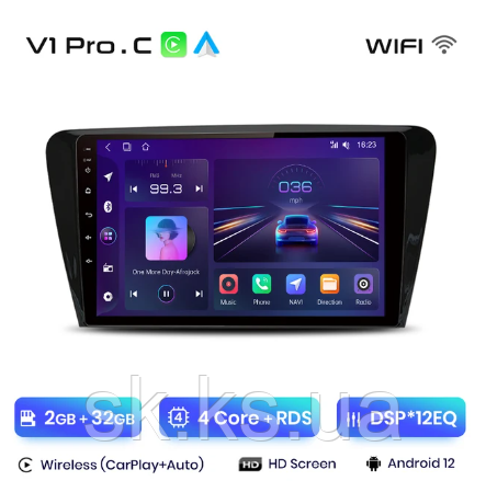 Junsun 4G Android магнітолу для  SKODA skoda Octavia 3 A7 2013 2014 - 2018 WiFi 2ГБ ОЗУ, фото 1