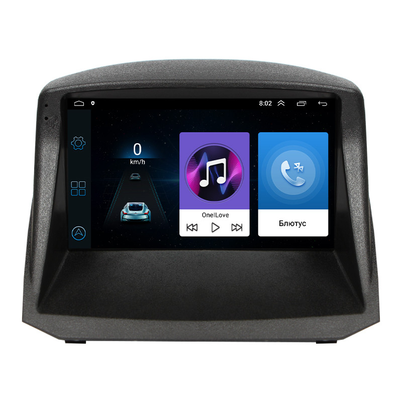 Штатна магнітола 9" Lesko для Ford Fiesta Mk6 2008-2013 1/16Gb/ Wi-Fi Optima Форд 9 шт., фото 1