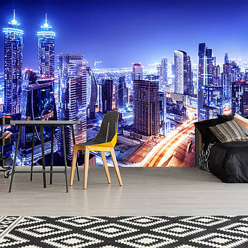 Фотошпалери сучасне місто "Дубайські хмарочоси" за вашими розмірами