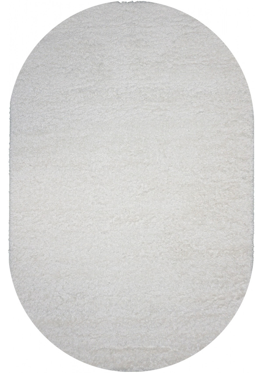 Килимок сучасний SHAGGY BRAVO 001 White 0.8x1.5 м