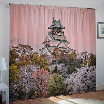 Комплект фотоштор на замовлення Осака, вид на замок