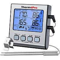 Термометр двухканальный ThermoPro TP-17 (-10..+300 °C) с таймером и магнитом
