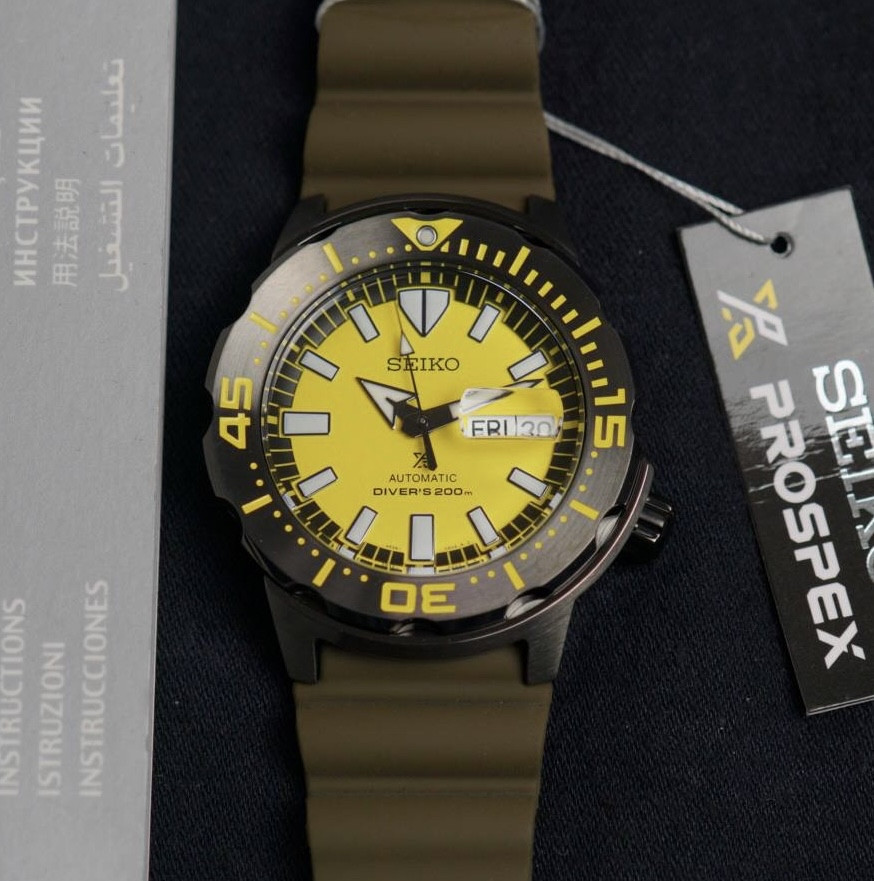 Чоловічий Годинник SEIKO Monster Yellow SRPF35 Limited Automatic Special Edition