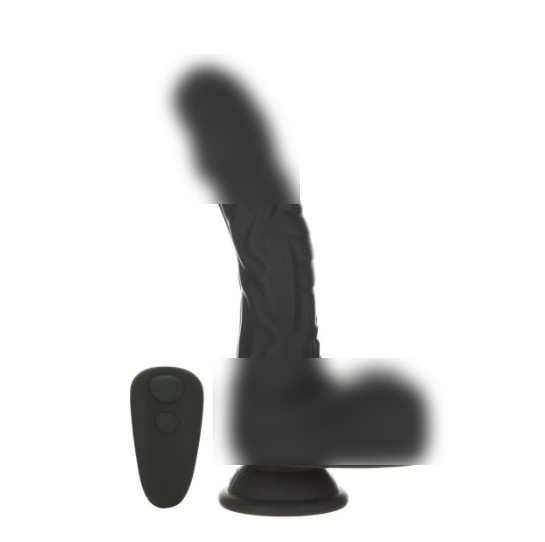 Фаллоимитатор Naked Addiction – 8.6” Silicone Rotating & Thrusting Vibrating Dildo with Remote Black| Limon