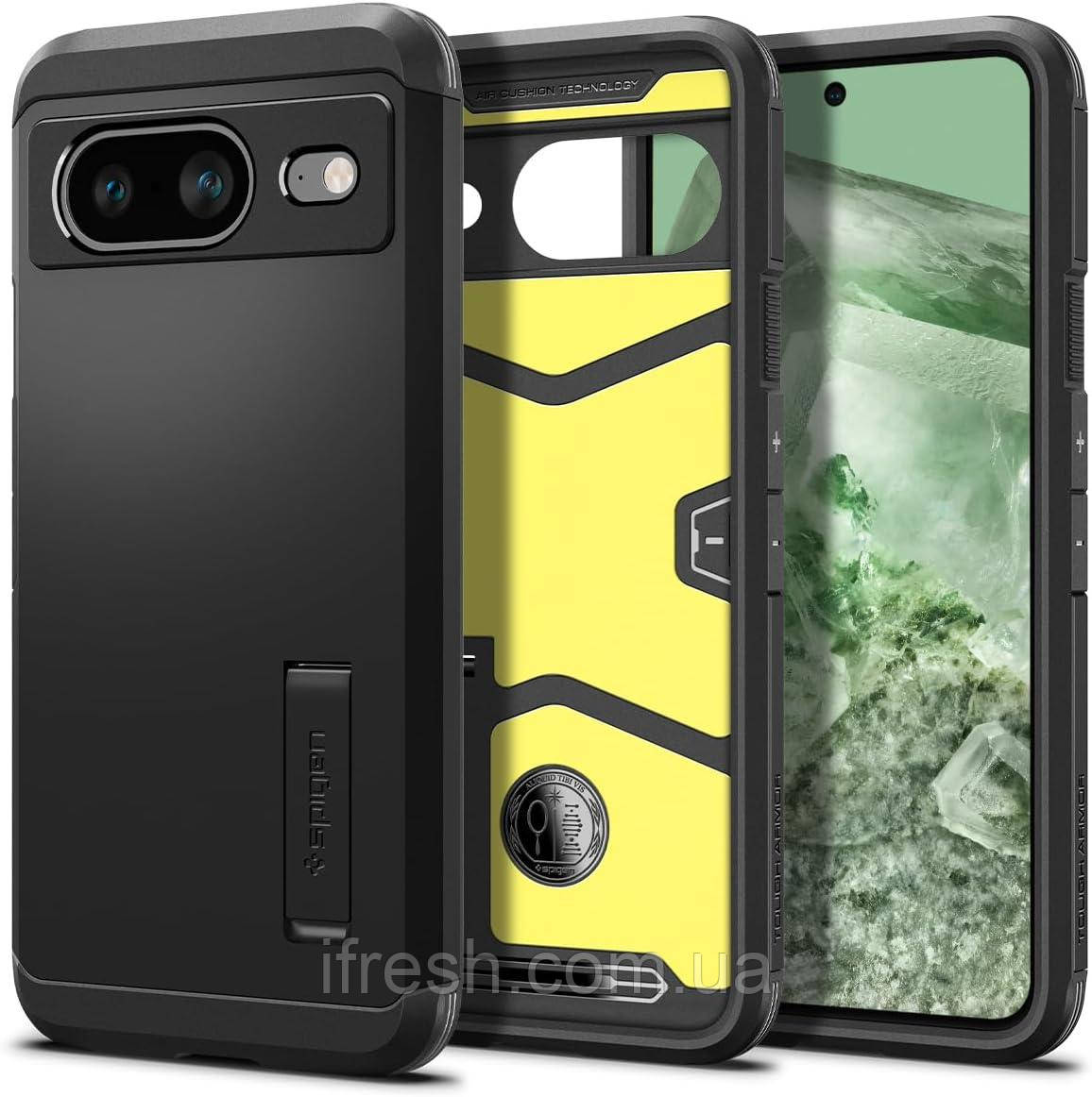 Чохол Spigen для Pixel 8 - Tough Armor, Black (ACS06282)