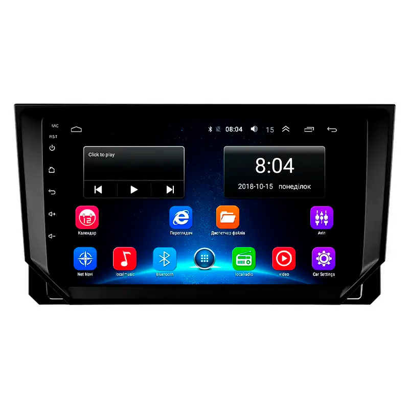 Штатна магнітола Lesko для SEAT Ibiza V 2017-2021 екран 9" 2/32Gb Wi-Fi GPS Base 10 шт.
