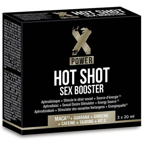 Афродизіак для пар XPower Hot Shot Sex Booster, 3x20 мл | Limon, фото 1