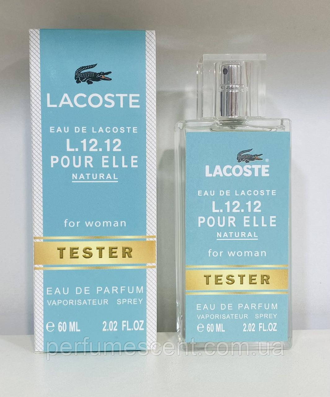 Тестер 60ml женский Lacoste Eau De L.12.12 Pour Elle Natural