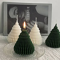 Молд для свічки «Ялинка в домі», 1 шт. Розмір приблизно 9.5х7.9 см