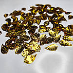 Паєтки Листочок 15 мм. Пришивні (5г). Злотистий, фото 2