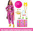 Лялька Барбі Екстра Подорож Сафарі Barbie Extra Fly Pink Animal Print HPT48, фото 4
