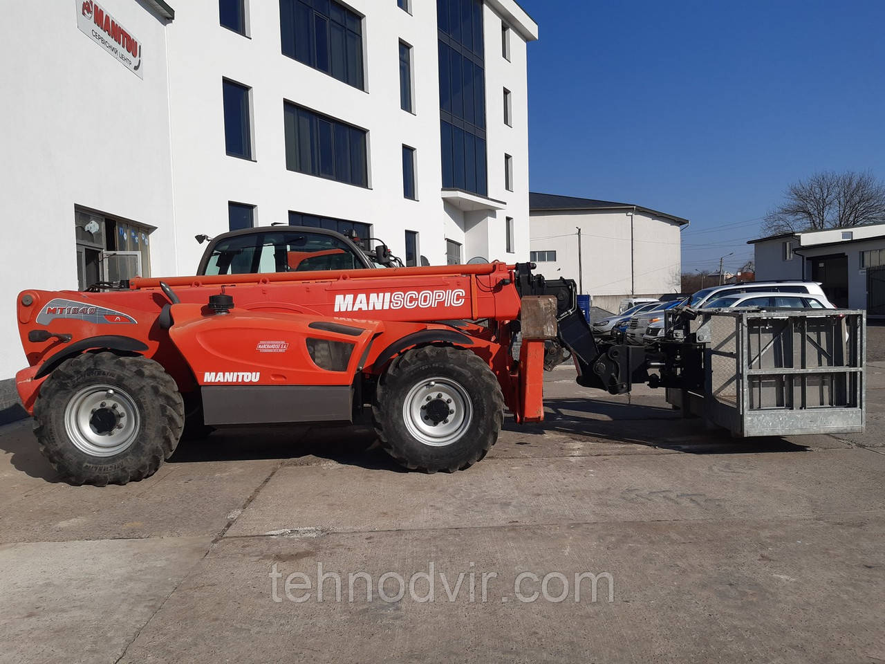 Manitou MT 1840 A з оригінальною поворотною люлькою - навантажувач Маніту 2011 року