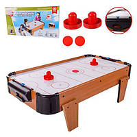 Настольная игра аэрохоккей Air hockey 2364 (настольный на ножках, размер 70-38-21,5 см, деревянный)