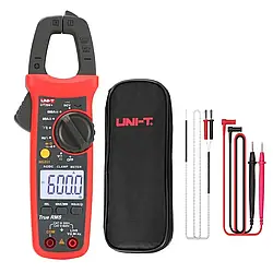 Струмові кліщі UNI-T UT204+ (AC/DC 600A; 600V; 60МОм; 60.0 мФ; 10MГц; –40С.. +1000 °C; сквальність) True RMS, NCV