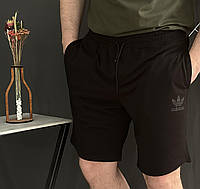 Спортивные мужские демисезонные шорты Адидас / черные шорты Adidas весна осень лето marlin