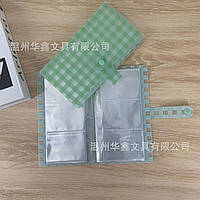 Картхолдер в зелену клітинку на 240 карток