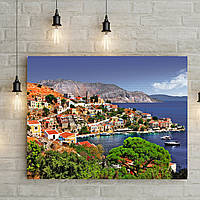 Фотокартина панорамная "Греческий остров"