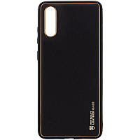 Кожаный чехол Xshield для Xiaomi Redmi 9A Черный / Black