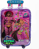 Кукла Барби Экстра Путешествие Сафари Barbie Doll with Safari Fashion Extra Fly Pink Animal Print HPT48