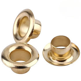 Люверси для паперу одягу черевик курток 5 мм 500 шт упаковка Кільця люверси набір для тенту одягу Золото №3