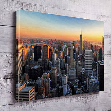 Панорамна картина на полотні "Хмарочоси Манхеттена"