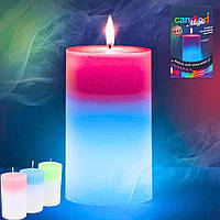 Свеча из воска с подсветкой светодиодная хамелеон Candled Magic LED меняющая цвет декоративная