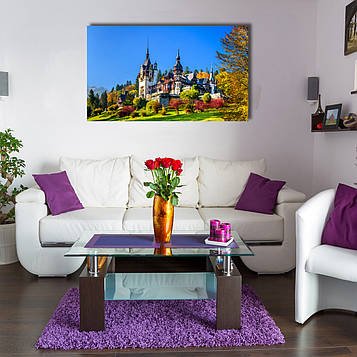 Яскрава картина "Замок Пелеш в Румунії"